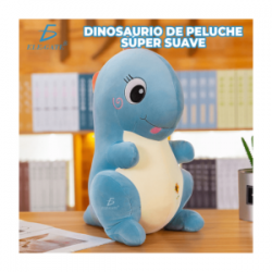1pza Peluche suave en forma de dinosaurio 40cm, variedad de colores / jug.bz16.40cm