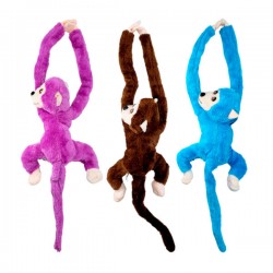 Peluche en forma de chango mono con luces y sonido, variedad de colores / s-31-6