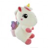 Peluche afelpado en forma de unicornio con alas y arcoíris bordado 23cm / d034