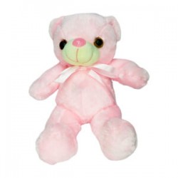 Oso de peluche con manos extendidas, moño de listón y luz led intercambiable / teddy