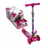 Scooter patín del diablo infantil ajustable, 3 ruedas con luces y figura 3d con diseño de minnie mouse / 3w scooter 3d / 10788