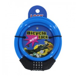 Candado numérico con combinación de 4 ciritas para bicicleta, variedad de colores / bicycle lock