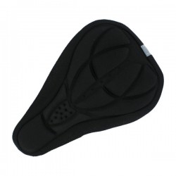 Funda cojín liso con detalles reflectivo para asiento de bicicleta, variedad de colores / t-606-x10