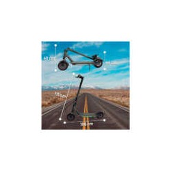 Scooter patín eléctrico con neumáticos todo terreno y pantalla led con indicador de batería y velocímetro