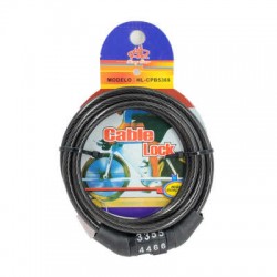 Candado numérico con combinación de 4 dígitos para bicicleta, variedad de colores / cable look / hl-cpb5369