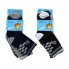 Paquete con 3 pares de calcetines infantiles amorarma con diversos estampados para niño, variedad de modelos / tam 23-27 / idade