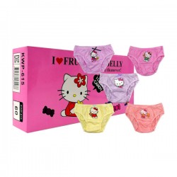 Paquete ropa interior de 5 o 6 calzones infantiles con estampado para niña, variedad de diseños / lu5613