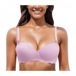 Brasier liso copa ab sin varillas y tirantes ajustables, variedad de tallas y colores / su bella lenceria / 606