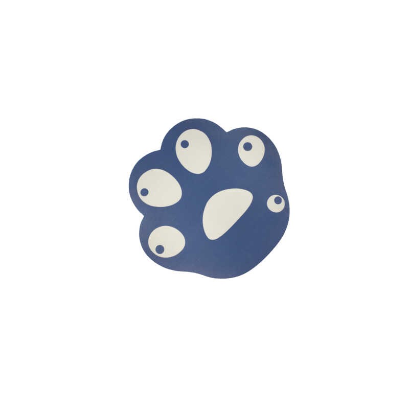 Mouse pad ergonómico antiderrapante en forma de huella, variedad de colores / sbd-128