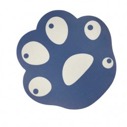 Mouse pad ergonómico antiderrapante en forma de huella, variedad de colores / sbd-128