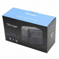 Regulador de voltaje vorago con 8 enchufes tomacorrientes 1000va / avr-100