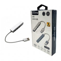 Hub adaptador usb haing con 4 puertos usb, variedad de colores / mini hub / hi-a809