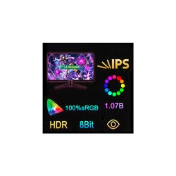 Monitor flat gamer con full hd 1920×1080 de 24 pulgadas 100hz