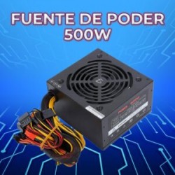 Fuente de alimentación ele-gate para pc con ventilador de 500w / ch.49.500w