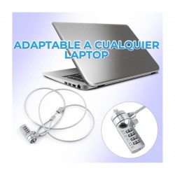 Candado de seguridad para computadora laptop con protección antirrobo