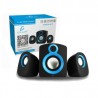 Bocina para computadora pc usb con subwoofer 3.5mm