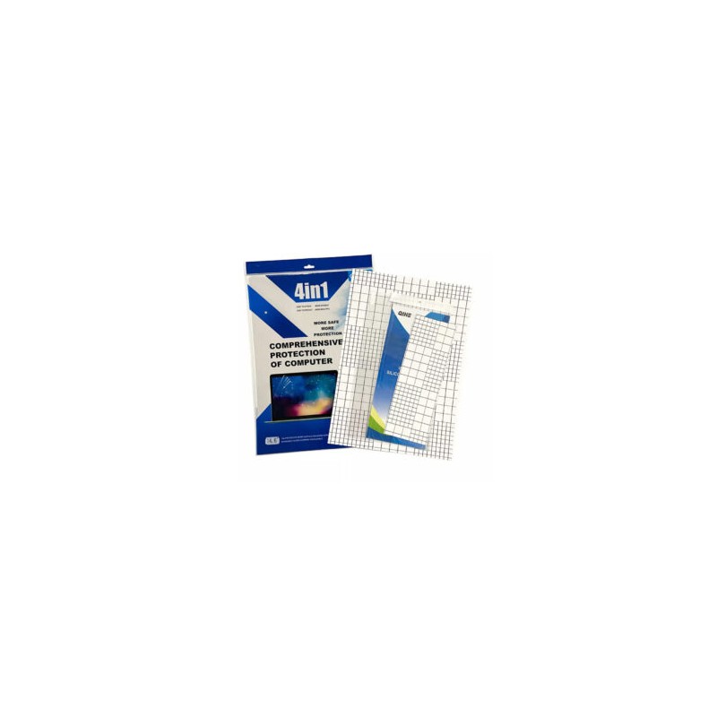 Kit protector para laptop 14.6 – 15.6 4en1 protector de pantalla + protector de teclado + protector de tapa / qh-224
