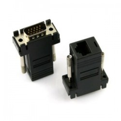 1pza Convertidor extensor de vga a rj45 cat5e o cat6 / adp.vga.rj45