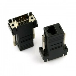 1pza Convertidor extensor de vga a rj45 cat5e o cat6 / adp.vga.rj45