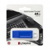 Memoria usb 3.2 data traveler exodia kingston color azul de plástico con capacidad de 64gb