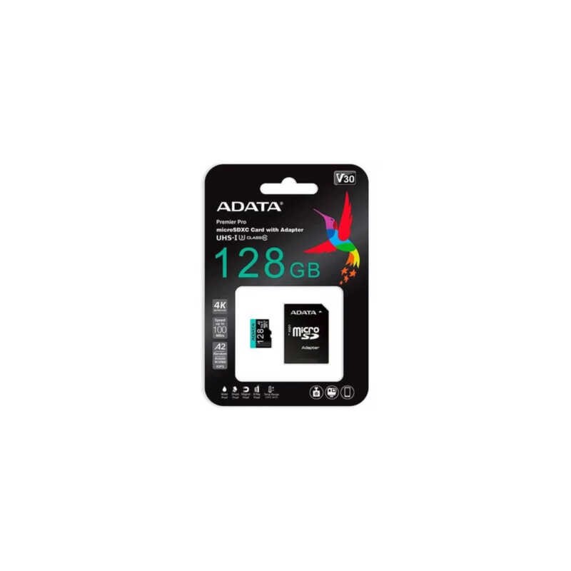 Memoria microsdxc premier pro adata clase 10 con capacidad de 128gb-100mbs / ausdx128gui3v30sa2-ra1