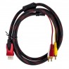 Cable hdmi de 1.5 metros con salida rca para audio y video / ca-02