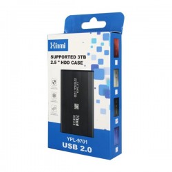 Gabinete case para disco duro de 2.5 con soporte de hasta 3tb usb 2.0, variedad de colores / ypl-9701