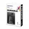 Unidad de disco duro externo 2.5 hdd adata color negro versión hd650 durable uso rudo con puerto usb 3.1 y capacidad de 1tb / hd