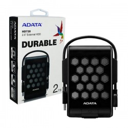 Unidad de disco duro externo 2.5 hdd adata color negro versión hd720 durable uso rudo con puerto usb 3.1 y capacidad de 2tb / ah