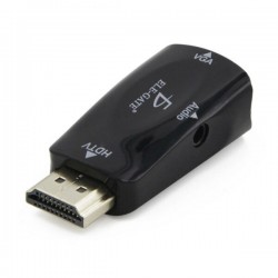 Adaptador Convertidor Hdmi A Vga Audio 3.5