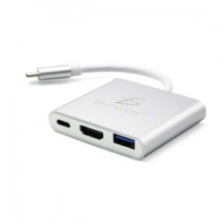 Adaptador Hub Usb Tipo C 3 En 1 Hdmi 4k Usb 3.1 Typec