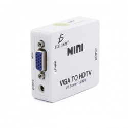 Mini convertidor adaptador de señal vga a hdmi 1080p tv