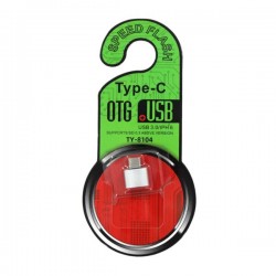 Adaptador otg de entrada usb a tipo c speed flash / ty-8104