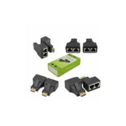 Adaptador Extensor Extensores Hdmi 30m Rj45 Utp