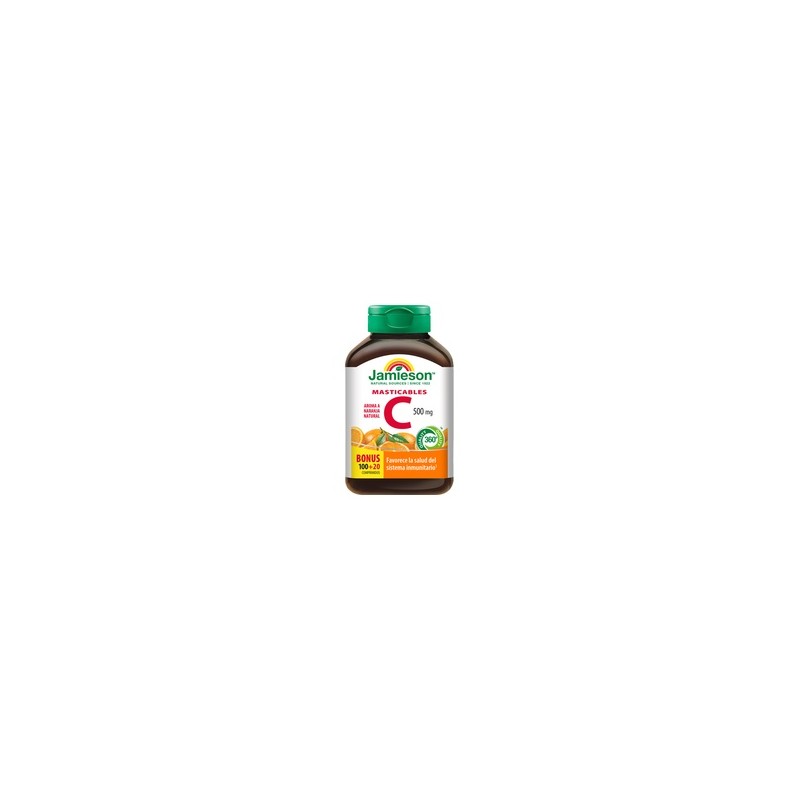Vitamina C Masticable (Sabor Naranja) 500 mg
