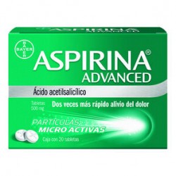 Aspirina Advanced 500Mg 20 Tabs