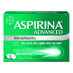 Aspirina Advanced 500Mg 20 Tabs