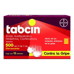 Tabcin Efervescente 500Mg 12 Tabs