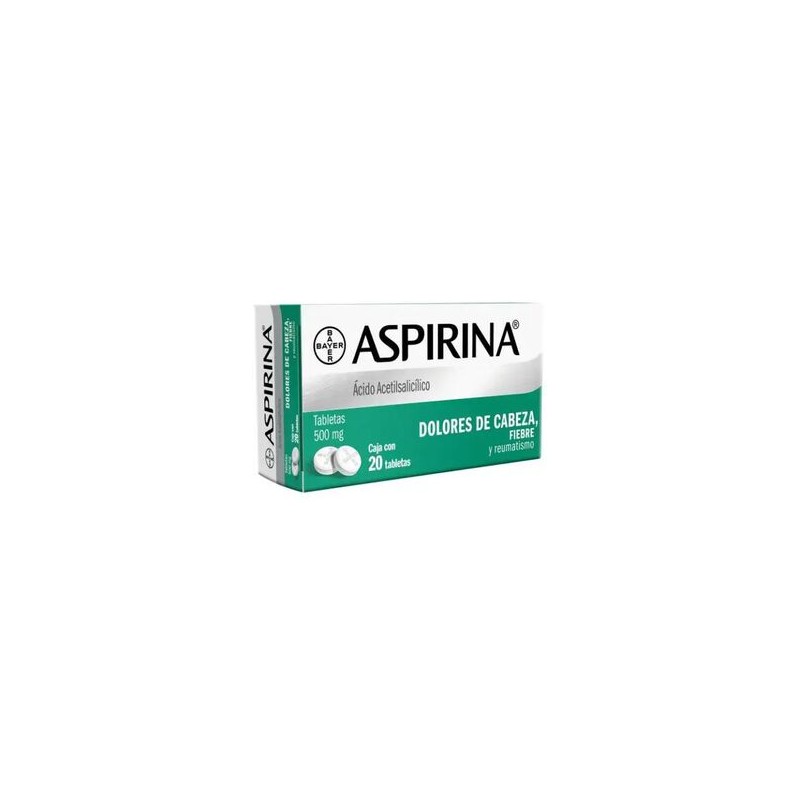 Aspirina 500Mg 20 Tabs