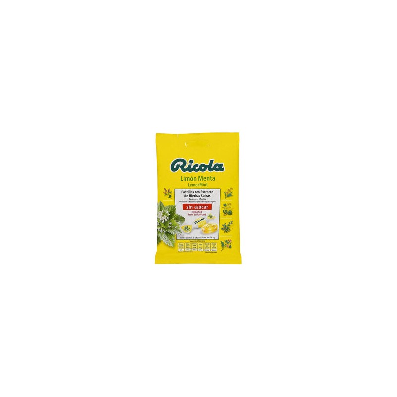 Ricola Limon-Menta Sin Azuc 28.8G 8 Pzas