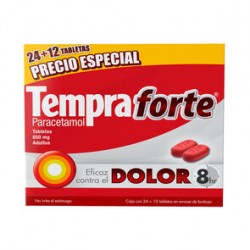 Tempra Forte 650MG 24+12 Tabletas