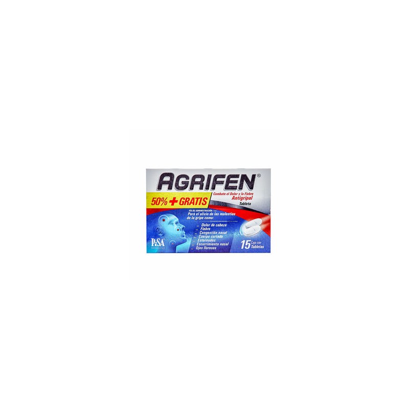 Agrifen 50% Más Gra 25Mg/5Mg/4Mg 15 Tabs