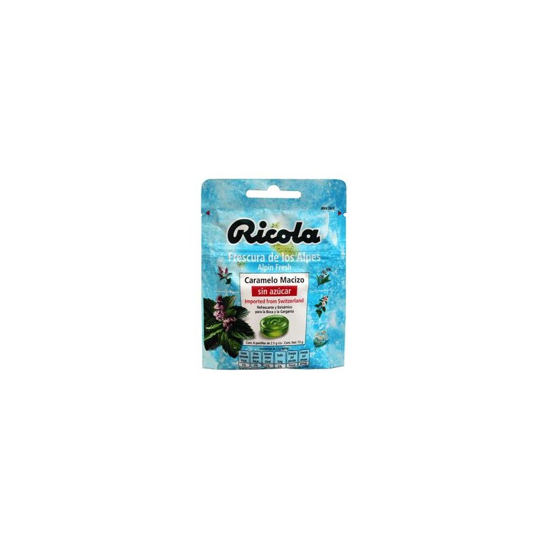 Ricola Alpin Fresh S/Azucar 15G 6 Past