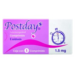 Postday Levonorgestrel 1.5mg Caja con 1 Comprimidos
