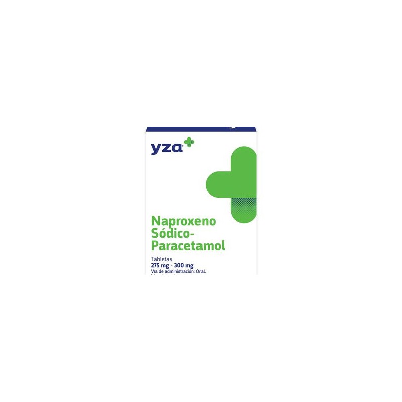 Yza Naproxeno, Paracetamol 275Mg/300Mg 15 Tabs