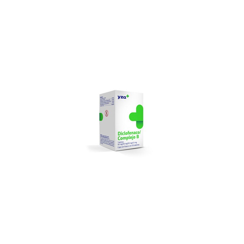 Diclofenaco con Complejo B 50Mg/50Mg 30 Tabletas