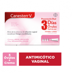 Canesten V Dual + 1% Crem 200Mg 3 Óvulos