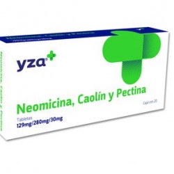 Yza Neomicina, Caolin y Pectina 129Mg/280Mg/3 20 Tabs