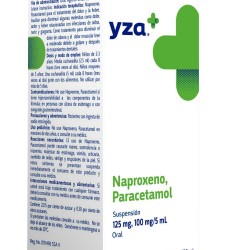 Yza Naproxeno, Paracetamol 2.5G/0.125G 100Ml