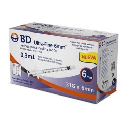 Bd Ultra-Fine 31Gx6Mm 30 Jga X 0.3Ml